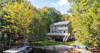 Lakefront Bliss, Private Dock & Cozy Year-Round Retreat!