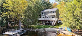 Lakefront Bliss, Private Dock & Cozy Year-Round Retreat!