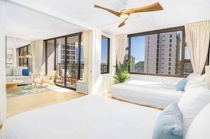 1 bedroom, iron/ironing board, free WiFi, bed sheets - Condo w/ ocean view & private lanai (Honolulu)