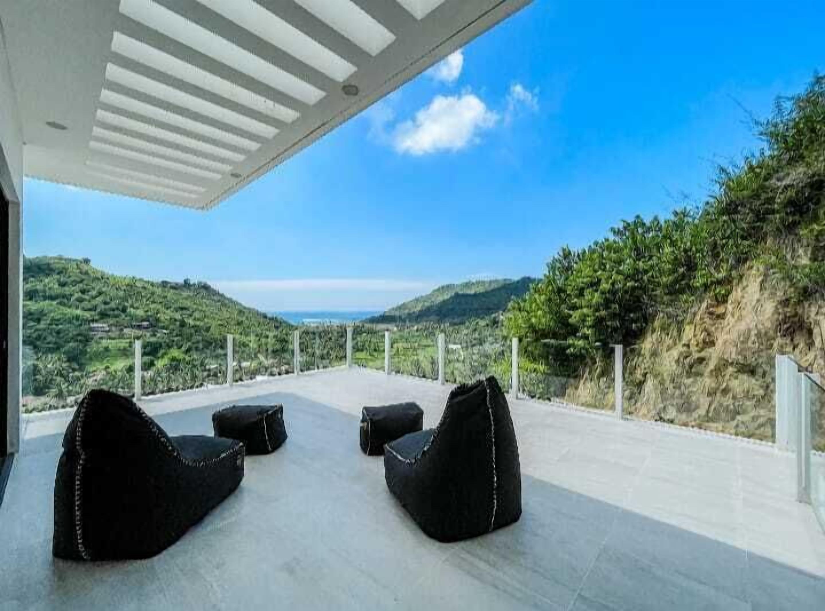 Luxury-Villa, 3 Schlafzimmer, Meerblick | Terrasse/Patio