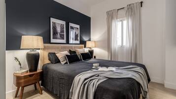 2 slaapkamers, een strijkplank/strijkijzer, wifi, beddengoed