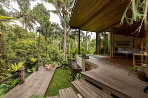 Design Villa, 1 Bedroom, Private Pool | Terrace/patio - Casa Pohon Ubud (Ubud)