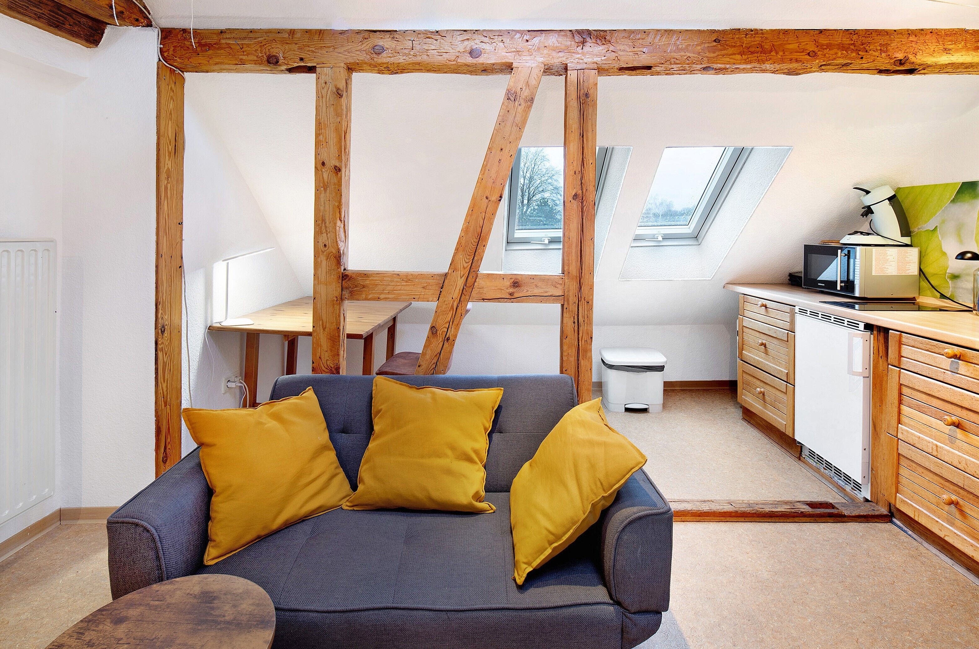 Tv och ett bordtennisbord