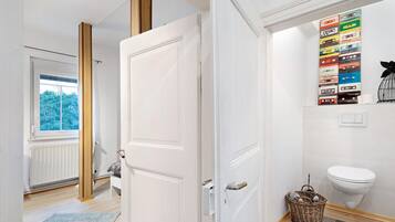 Doccia, set di cortesia gratuito, asciugacapelli, asciugamani