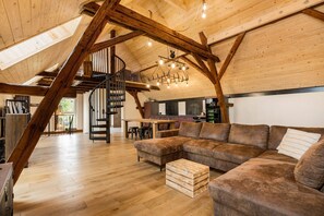 TV - Apartment 'Heuboden' with private sauna session (Großthiemig)