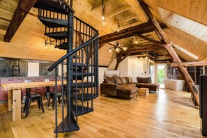 Interior - Apartment 'Heuboden' with private sauna session (Großthiemig)