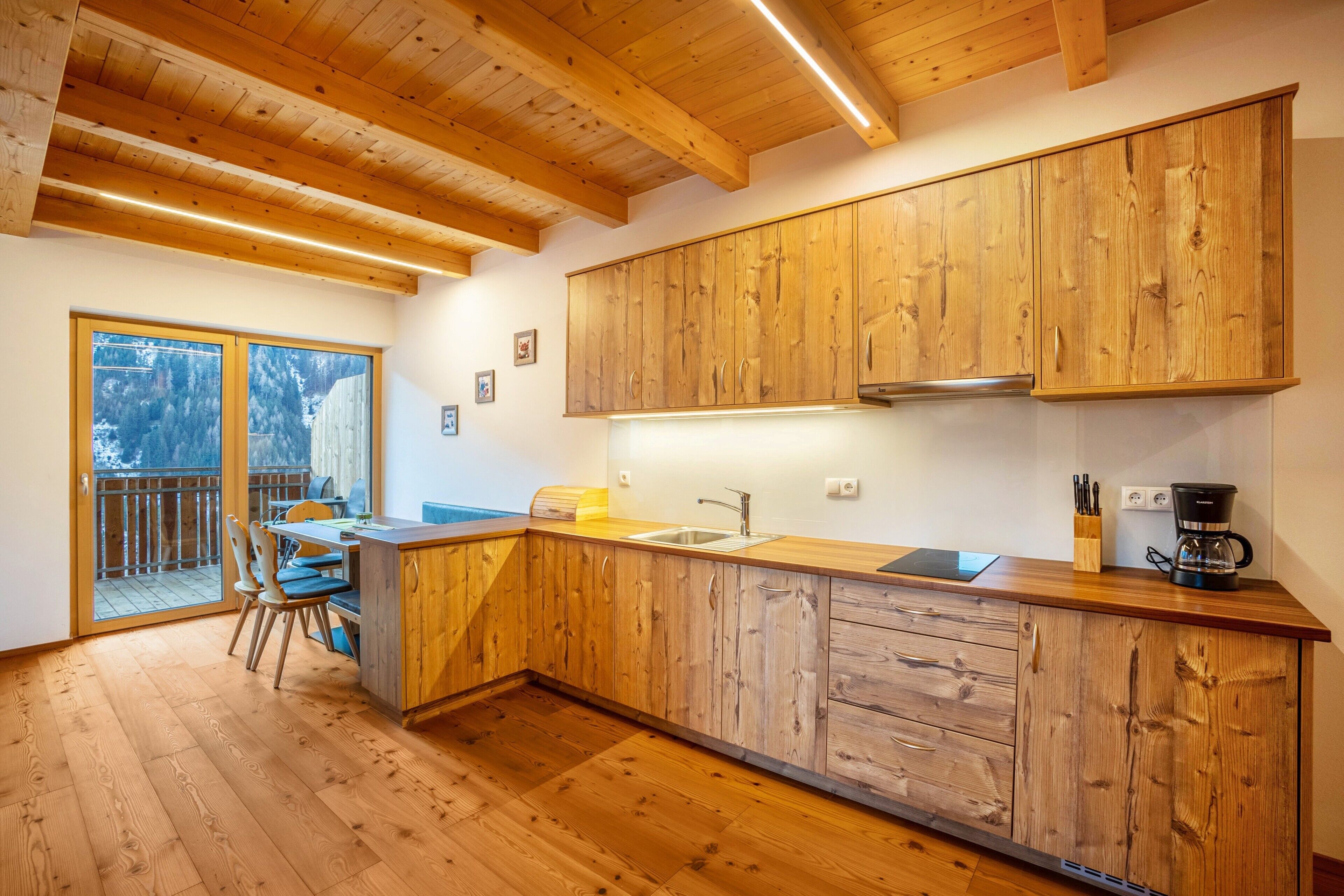 Kühlschrank, Mikrowelle, Herdplatte, Geschirrspüler