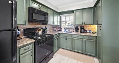 Stylish 2BR Retreat: Office, Patio & King Bed