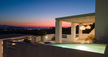 Villa 'Aeolos Erato' avec vue sur la mer, Wi-Fi et climatisation