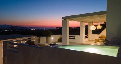 Villa 'Aeolos Erato' avec vue sur la mer, Wi-Fi et climatisation