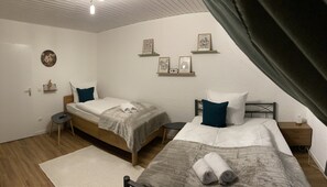 3 habitaciones, wifi gratis y ropa de cama 