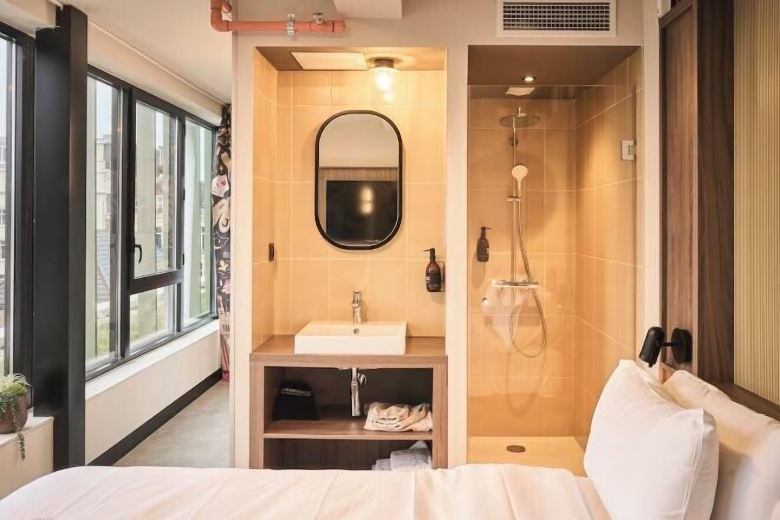 1 間臥室、獨特裝潢、布置獨特、遮光布/窗簾