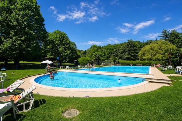 Standard House, 1 Bedroom, Microwave (France Apartment with Garden, Pool &) | Pool | Seasonal outdoor pool