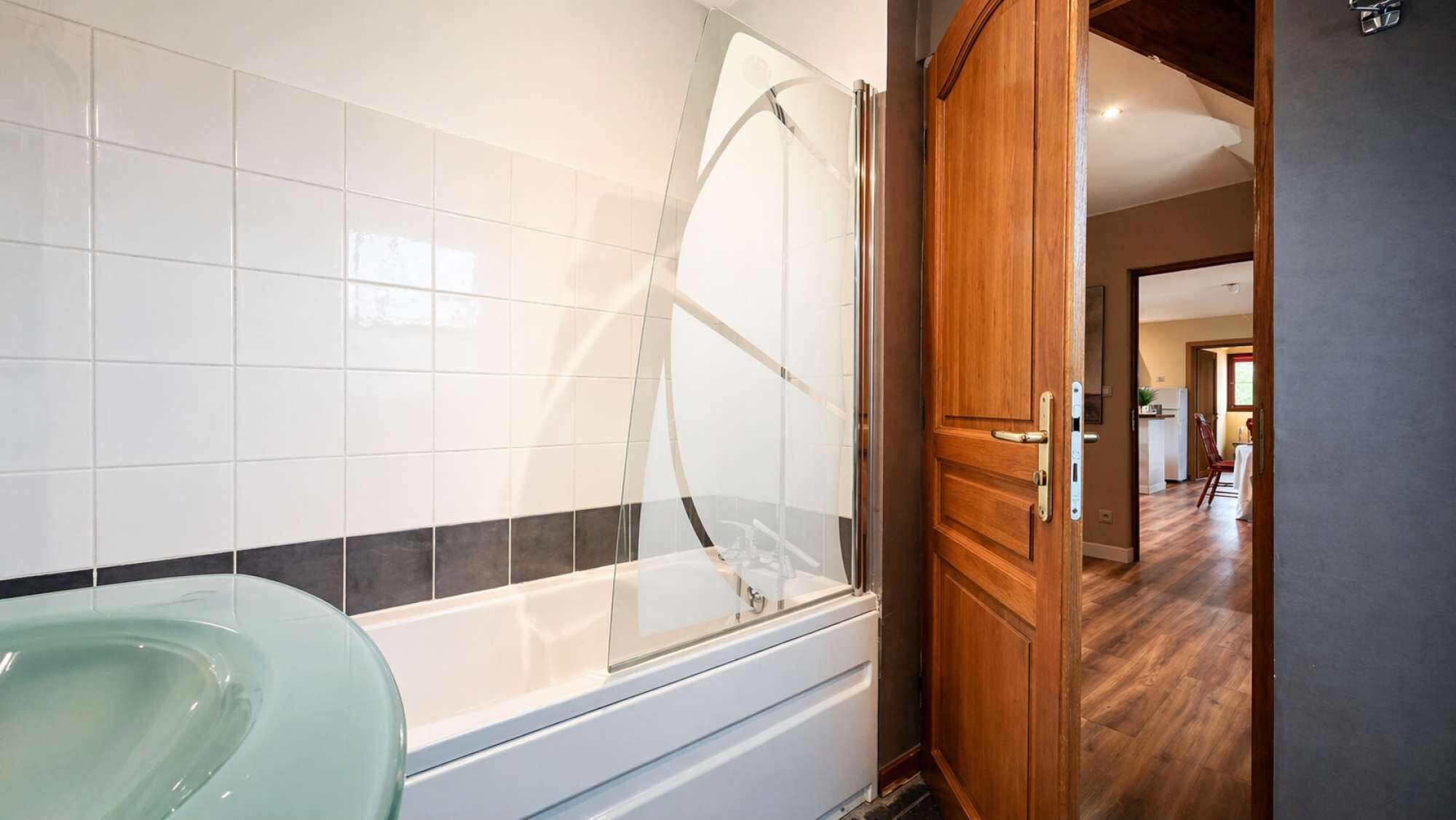 Hair dryer, bidet, towels