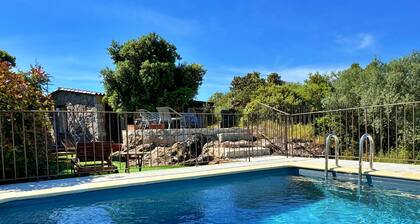 Bergerie avec piscine privée et chauffée - climatisation - wifi