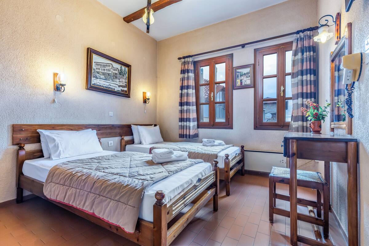 Blackout curtains, free WiFi, bed sheets