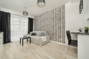 Departamento, 1 habitación, balcón | Sala de estar