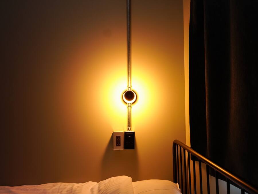 Blackout curtains, iron/ironing board, free WiFi, bed sheets
