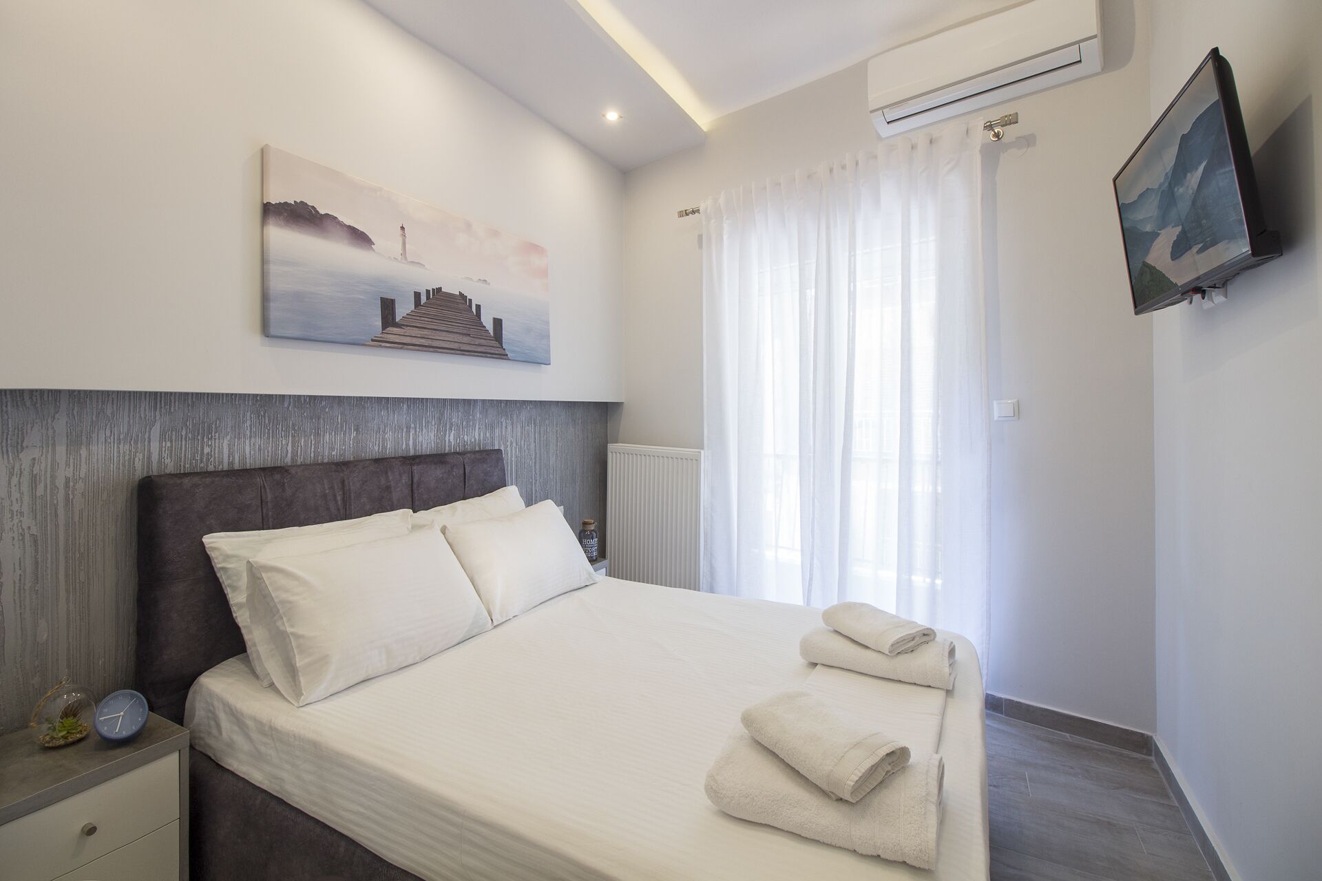 2 bedrooms, premium bedding, desk, iron/ironing board