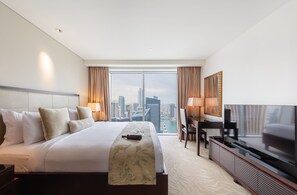 พรีเมียมอพาร์ทเมนท์, 1 ห้องนอน, ปลอดบุหรี่, วิวท่าเรือ | 1 ห้องนอน, ผ้าปูที่นอนฝ้ายอียิปต์, เครื่องนอนระดับพรีเมียม