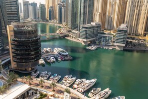 Departamento de lujo, 1 habitación, para no fumadores, vista a la marina | Vista del balcón