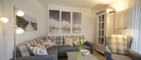 TV, DVD player, stereo