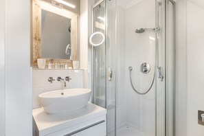 Hair dryer, towels