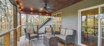 Waterfront Terry Home w/ 3 Decks & Hot Tub!