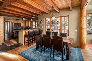 Dining - 2 Mountain Home 3 Bedroom Home by Moonlight Basin Lodging (Big Sky)