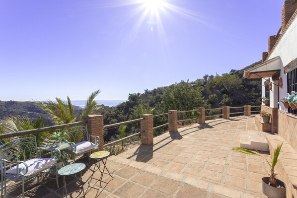 Terrace/patio - Country house Málaga sea views (Málaga)
