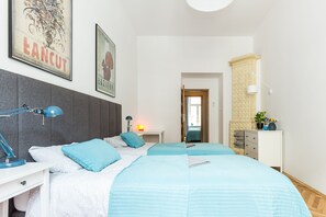 3 bedrooms, iron/ironing board, WiFi, bed sheets - Apartment at Wawel -Kazimierz. City center, close to every attraction in Krakow. (Kraków)