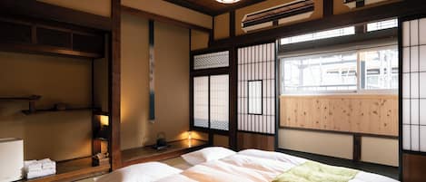 Main building with private bathroom (2 futon beds), Non Smoking | 1 bedroom, free WiFi, bed sheets