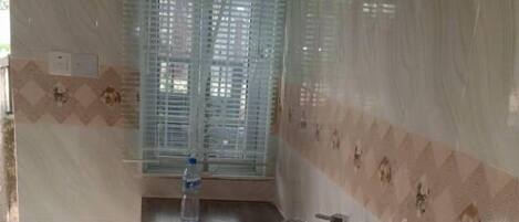 Fridge, microwave, oven, electric kettle