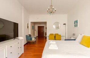 1 bedroom, iron/ironing board, travel crib, free WiFi