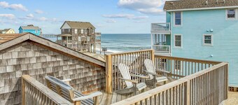 Semi-Oceanfront Dog Friendly w/ Sun Deck, Grill, Smart TVs. Tide Up in Comfort!