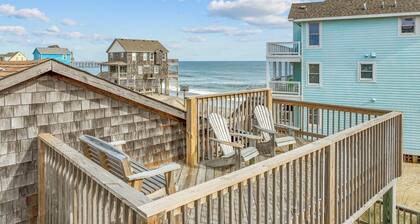Semi-Oceanfront Dog Friendly w/ Sun Deck, Grill, Smart TVs. Tide Up in Comfort!
