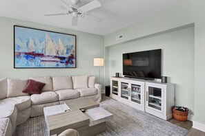 TV, DVD player - Duneridge 1107 - Beautiful 3 bedroom oceanfront condo! (Wrightsville Beach)