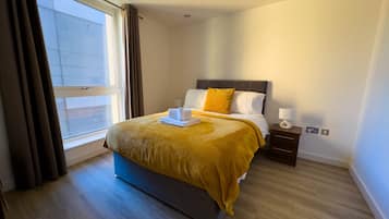 Apartemen Premium | 1 kamar tidur, seprai katun Mesir, dan seprai premium