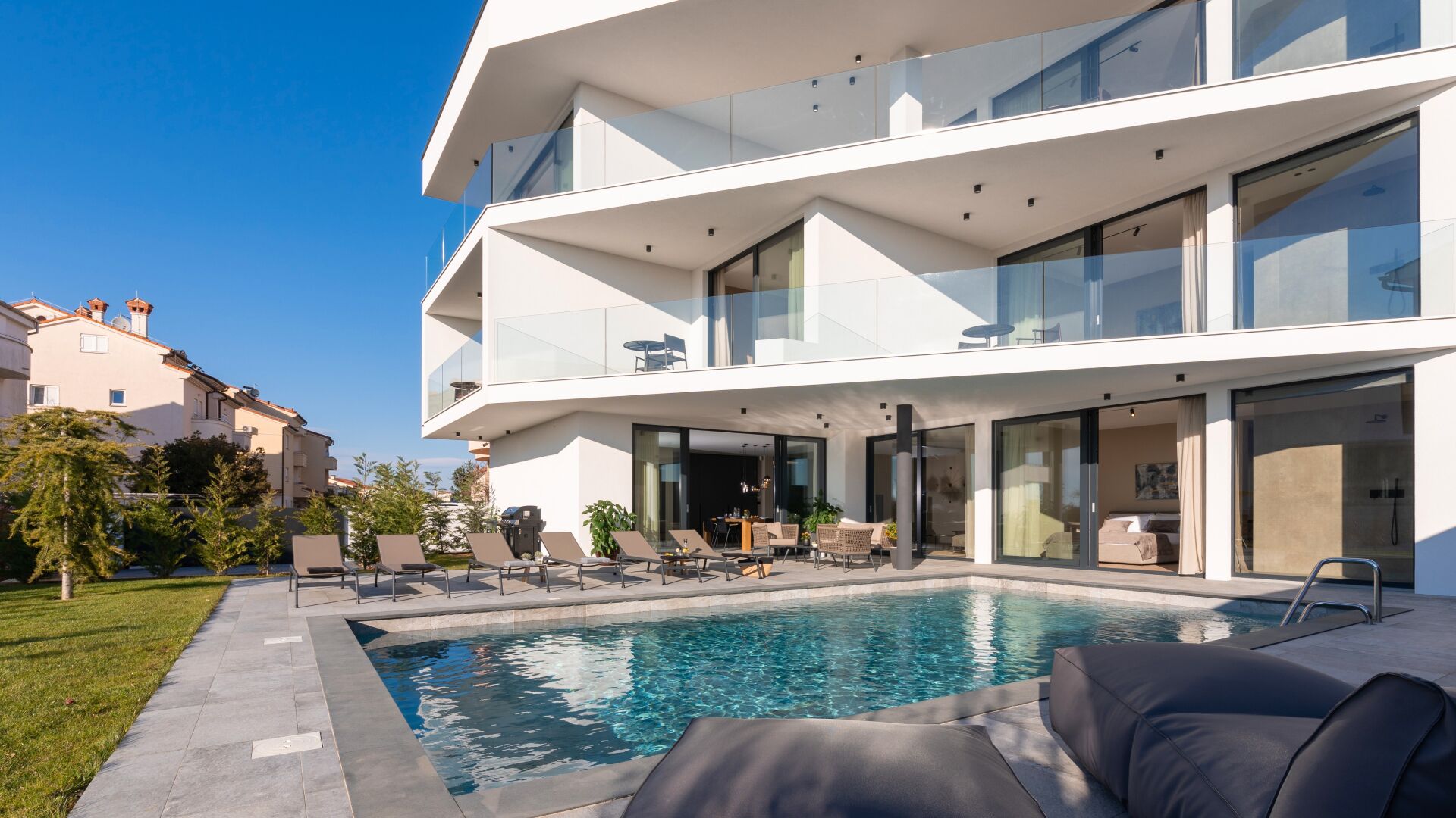 A heated pool