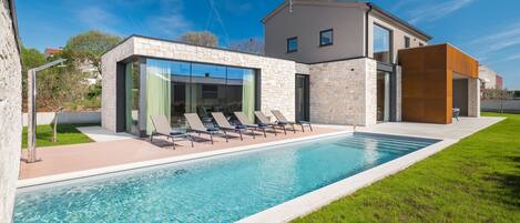 A heated pool