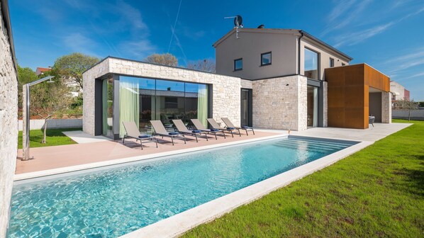 A heated pool