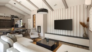 TV, fireplace - Villa Ursaria by Villas Guide (Porec)