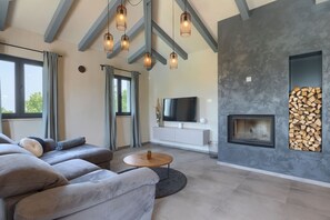 TV, fireplace - Villa Lukas by Villas Guide (Markovici)