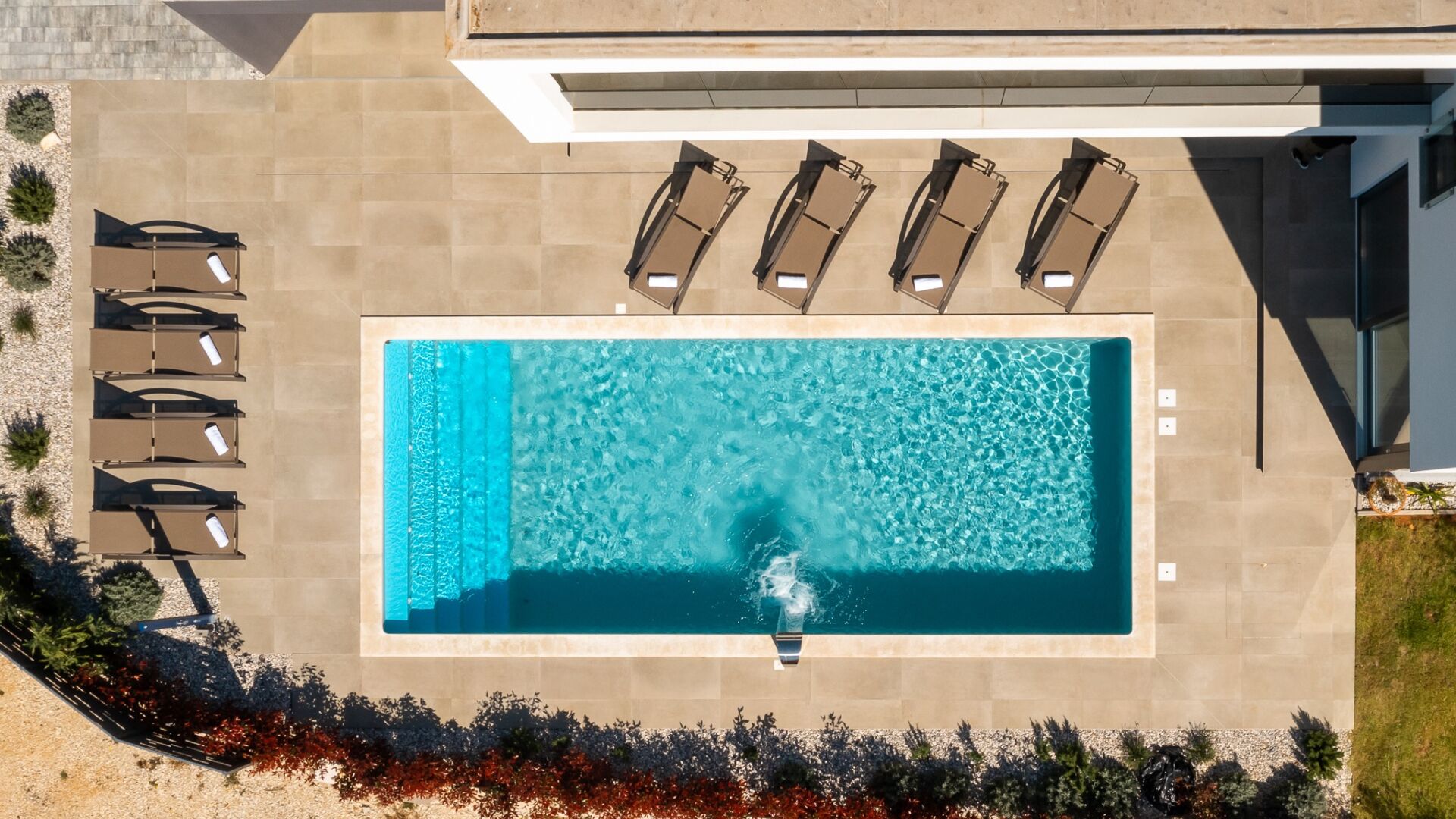 A heated pool