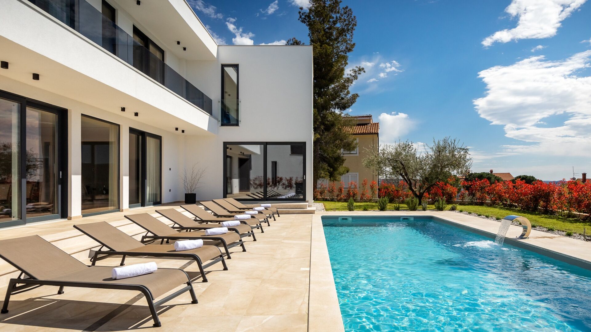 A heated pool