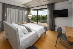 5 chambres, coffres-forts dans les chambres, fer et planche à repasser