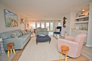 TV, stereo - Genesis 7, Oceanside Townhouse Condo in Pine Knoll Shores, NC! (Pine Knoll Shores)