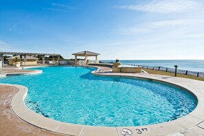 Pool - Grande Villas A-3, Oceanfront Condo in Indian Beach, NC! (Indian Beach)