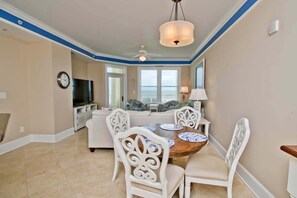 Smart TV, fireplace, table football - Grande Villas L-3, Oceanfront Condo in Indian Beach, NC! (Indian Beach)