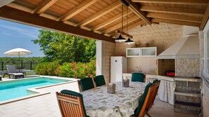 Outdoor dining - Villa Eva Kastel by Villas Guide (Buje)